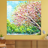 Lentebloesem! Canvas Afdruk (Insitu (Woonkamer))