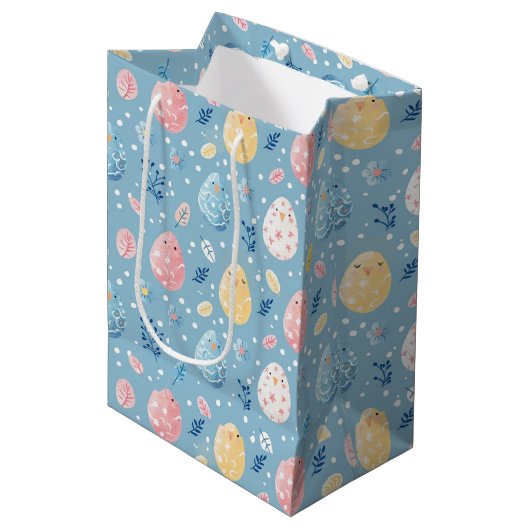 Lentebloesem Pasen 8 Medium Cadeauzakje (Voorkant Gekanteld)