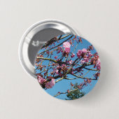 lentebloesem ronde button 5,7 cm (Voorkant /achterkant)