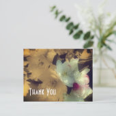 Lentebloesem Sepia Bloemen Bedankkaart Briefkaart (Staand voorkant)