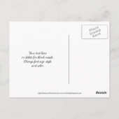 Lentebloesem Sepia Bloemen Bedankkaart Briefkaart (Achterkant)