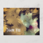 Lentebloesem Sepia Bloemen Bedankkaartje Briefkaart (Voorkant)