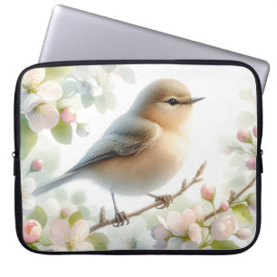 Lentebloesem van de Vogelkers in Waterverf Laptop Sleeve