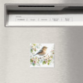 Lentebloesem van de Vogelkers Waterverf Magneet (Insitu (Vaatwasser))