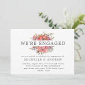 lentebloesemkrans verloving kaart (Staand voorkant)