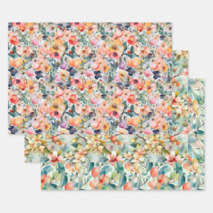 LENTEBLOESEMS DECORATIEVE PAPIERSET INPAKPAPIER VEL