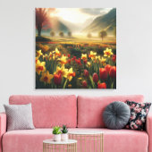 Lentebloesemstraling Canvas Afdruk (Insitu (Woonkamer))