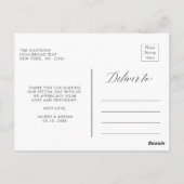 Lentebloosem Krans Trouw Dankbetuiging Briefkaart (Achterkant)