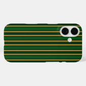 Lentebok groen en goud candy strepen Case-Mate iPhone case (Achterkant (horizontaal))