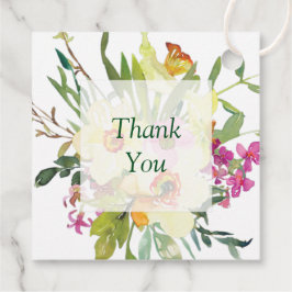 Lentebos bruidsboeket met narcissen   bedankjes labels