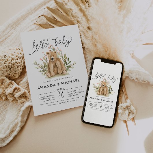 Lentebos | Uitnodiging voor babyfeestje