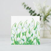 Lentebosbloemen  kaart (Staand voorkant)