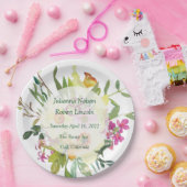 Lentebosbouquet bruiloft narcis papieren bordje (Feest)