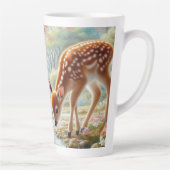 Lentebossen met eend en jong hert latte mok (Rechts)