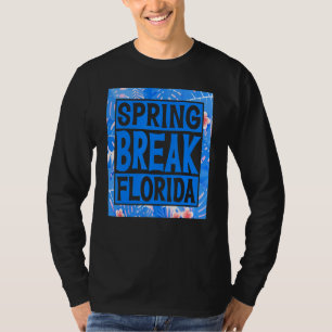 Lentebreak eindexamenklas studentenschoolreis bloe t-shirt
