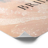 Lentebruiloft op wolk negen bruiloftswelcome poster (Hoek)