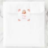 Lentecake Paasbrunch Vierkante Sticker (Tas)