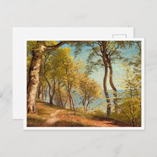 Lentedag in het bos door Peder Mork Monsted Briefkaart (Voorkant / Achterkant)