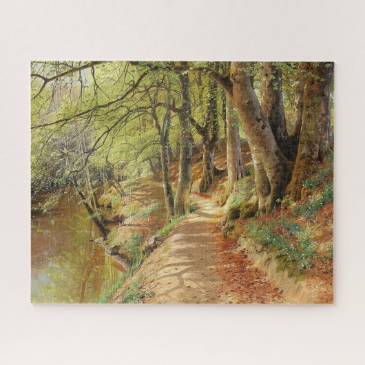 Lentedag in het bos door Peder Mork Monsted Legpuzzel (Horizontaal)