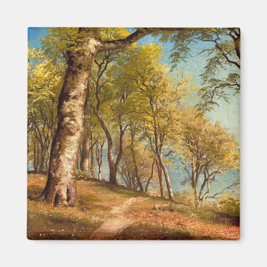 Lentedag in het bos door Peder Mork Monsted Magneet (Voorkant)