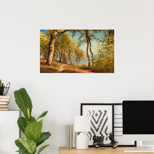 Lentedag in het bos door Peder Mork Monsted Poster (Thuiskantoor)