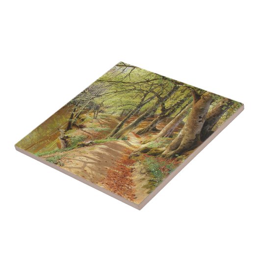 Lentedag in het bos door Peder Mork Monsted Tegeltje (Zijkant)