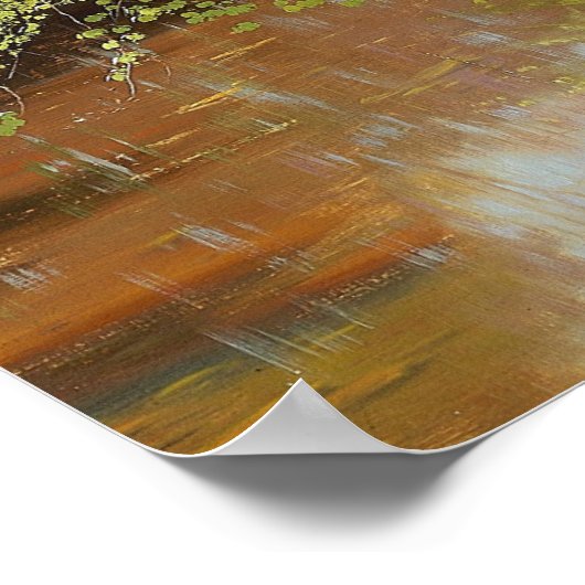 Lentedag in het bos poster (Hoek)