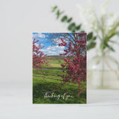 Lentedag in Rivercut Denking You Briefkaart (Staand voorkant)