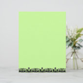 Lentedandelion Border Recycled Letterhead Paper (Staand voorkant)