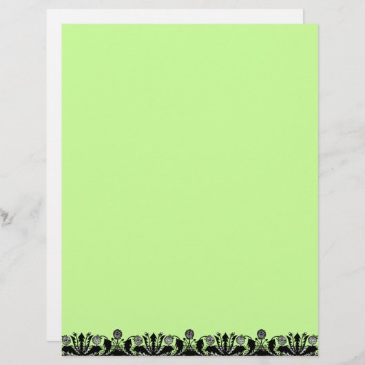 Lentedandelion Border Recycled Letterhead Paper (Voorkant / Achterkant)