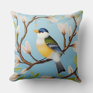 🌸 Lentedekenkussen voor de woonkamer 🐦 Kussen