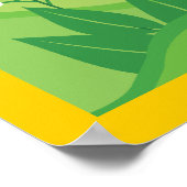 Lentedorp, rode dakhuizen op maat Poster (Hoek)