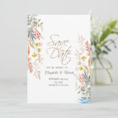 Lentedroogbloemenweide Datum Opgeslagen Save The Date (Staand voorkant)