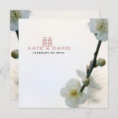 Lenteduur/Dubbel geluk Chinese bruiloft Kaart (Voorkant / Achterkant)