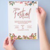 Lentefeest Flyer, Lentebal Flyer, Lente Flyer (Hand)