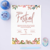 Lentefeest Flyer, Lentebal Flyer, Lente Flyer (Enkel)