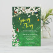 Lentefeest Tuinfeest Viering Kaart (Staand voorkant)