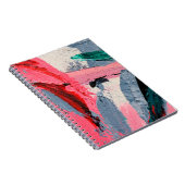 Lentefestival. Vormgeving met meerkleurige textuur Notitieboek (Rechterzijde)