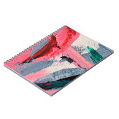 Lentefestival. Vormgeving met meerkleurige textuur Notitieboek (Linkerzijde)