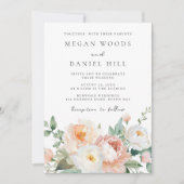 Lentefloerentuin Bruiloft Kaart (Voorkant)