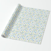 Lentefloral Cadeaupapier (Uitgerold)