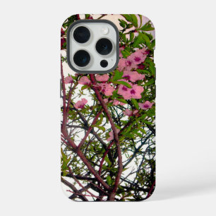 Lenteflüstern: Watercolor Roze Bloesembboom iPhone 15 Pro Case