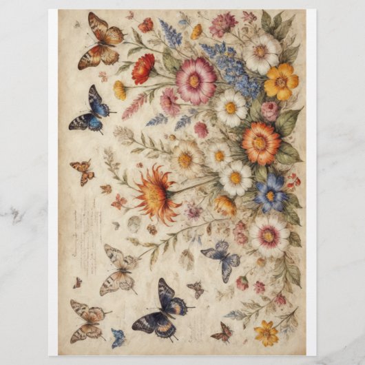 Lentegrasvelden #4 - Decoupage - (Voorkant)