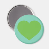 Lentegroen hart magneet (Voorkant / Achterkant)