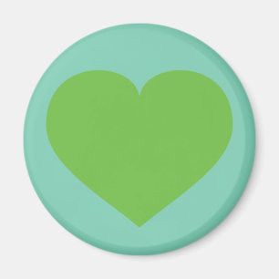 Lentegroen hart magneet