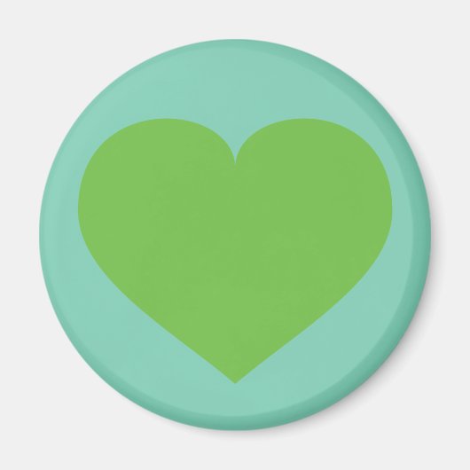 Lentegroen hart magneet (Voorkant)