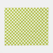 Lentegroenbloemen voor de decor fleece deken (Voorkant (Horizontaal))