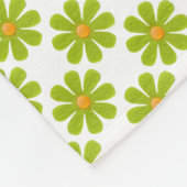 Lentegroenbloemen voor de decor fleece deken (Hoek)