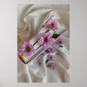 Lentehoofdstukken: Paarse Bloesems & Zijde Boek Ku Poster