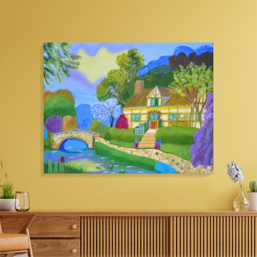 lentehuis canvas afdruk (Insitu (Woonkamer))